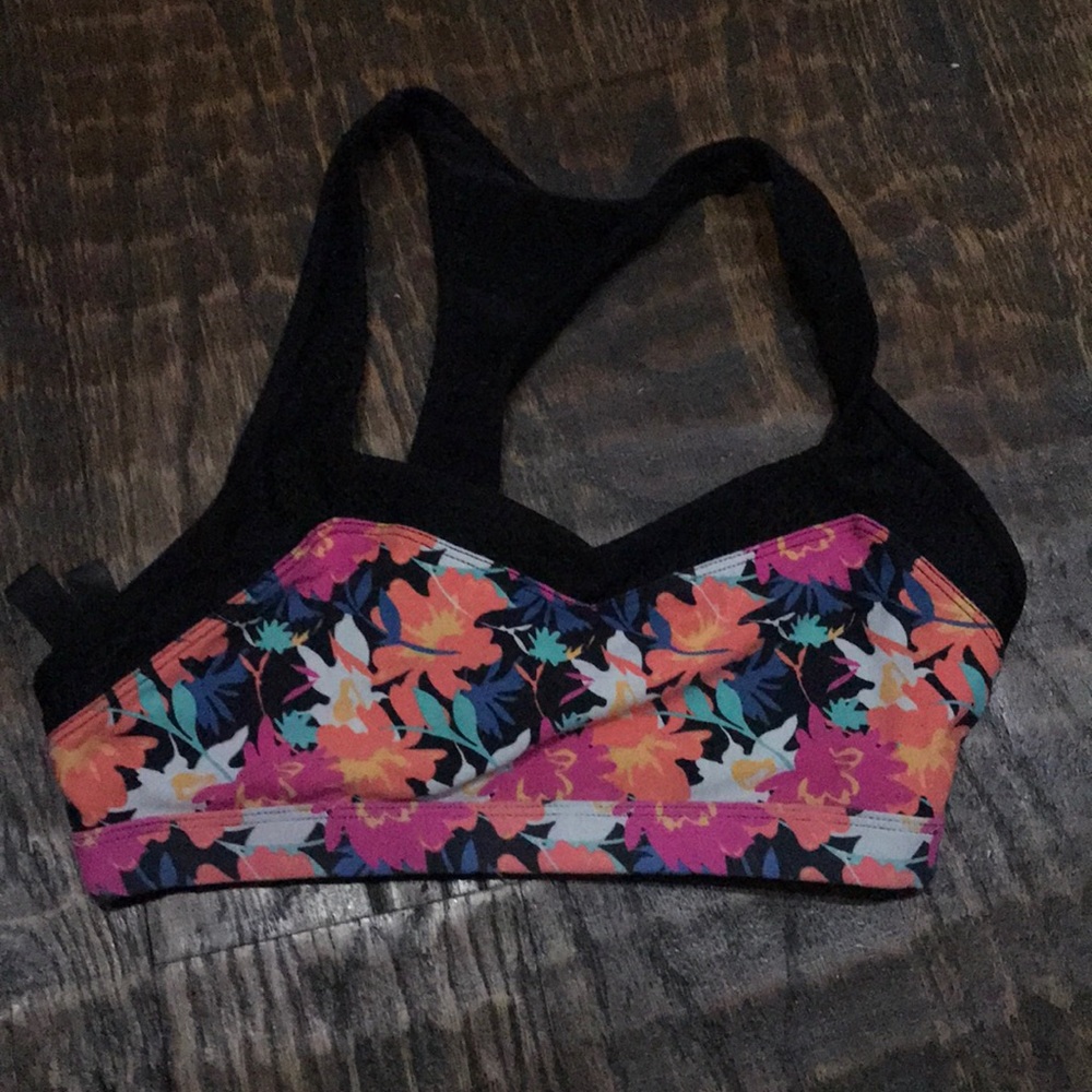 Lorna Jane floral sports bra